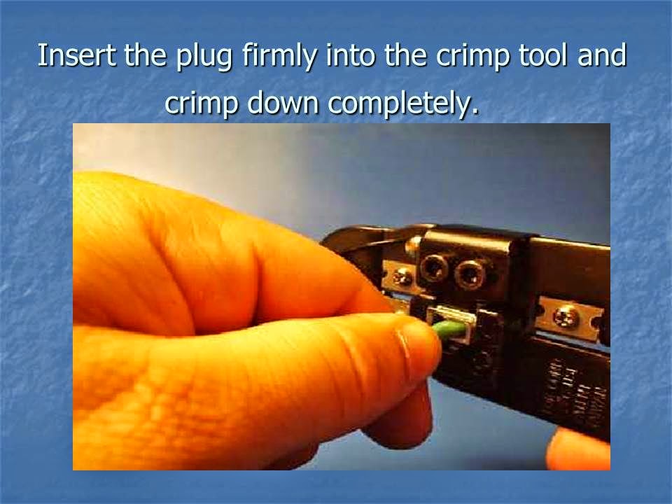 بالصور طريقة عمل كابل توصيل Patch Cord RJ45 وصلة