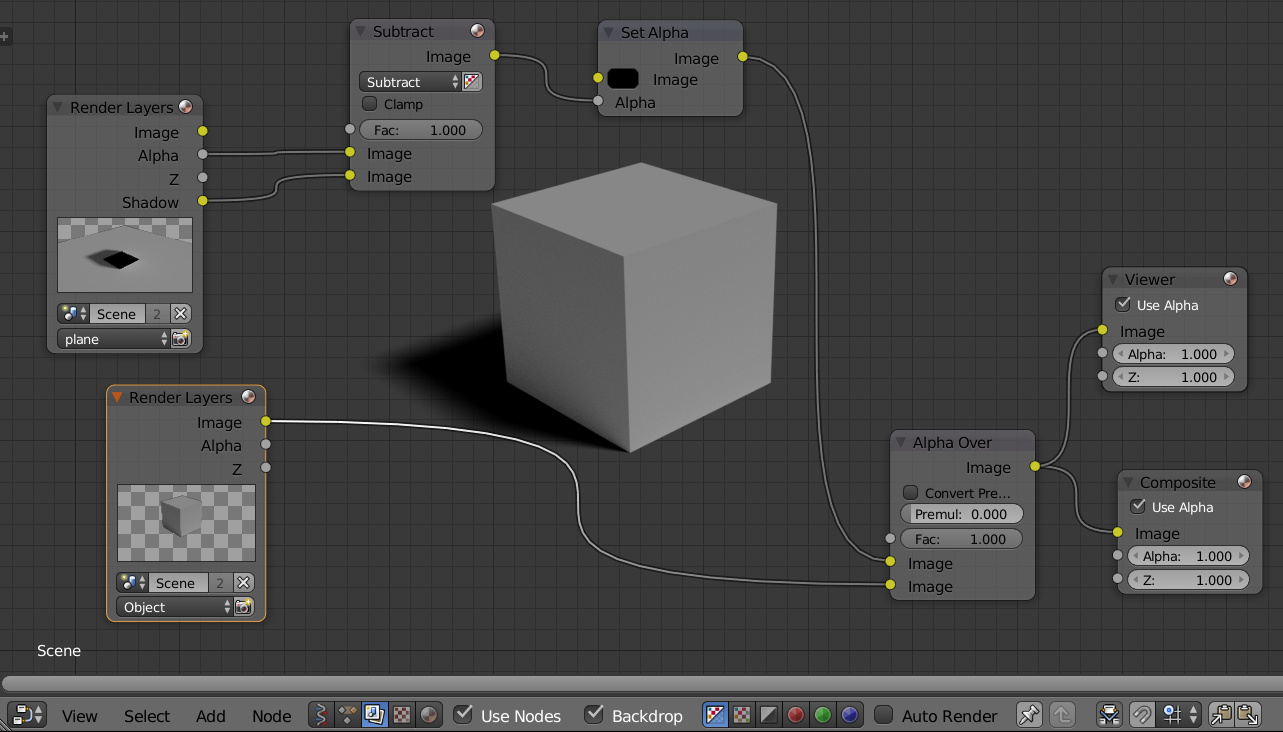 Blender 2.78 Cycles Shadows Only Shadow Pass
