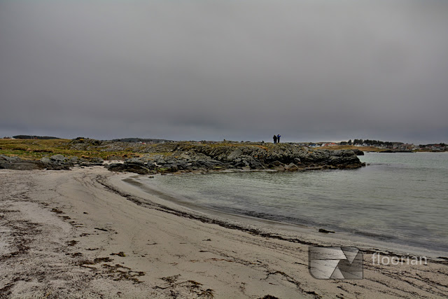 Białe plaże Åkrasanden na wyspie Karmoy w Norwegii