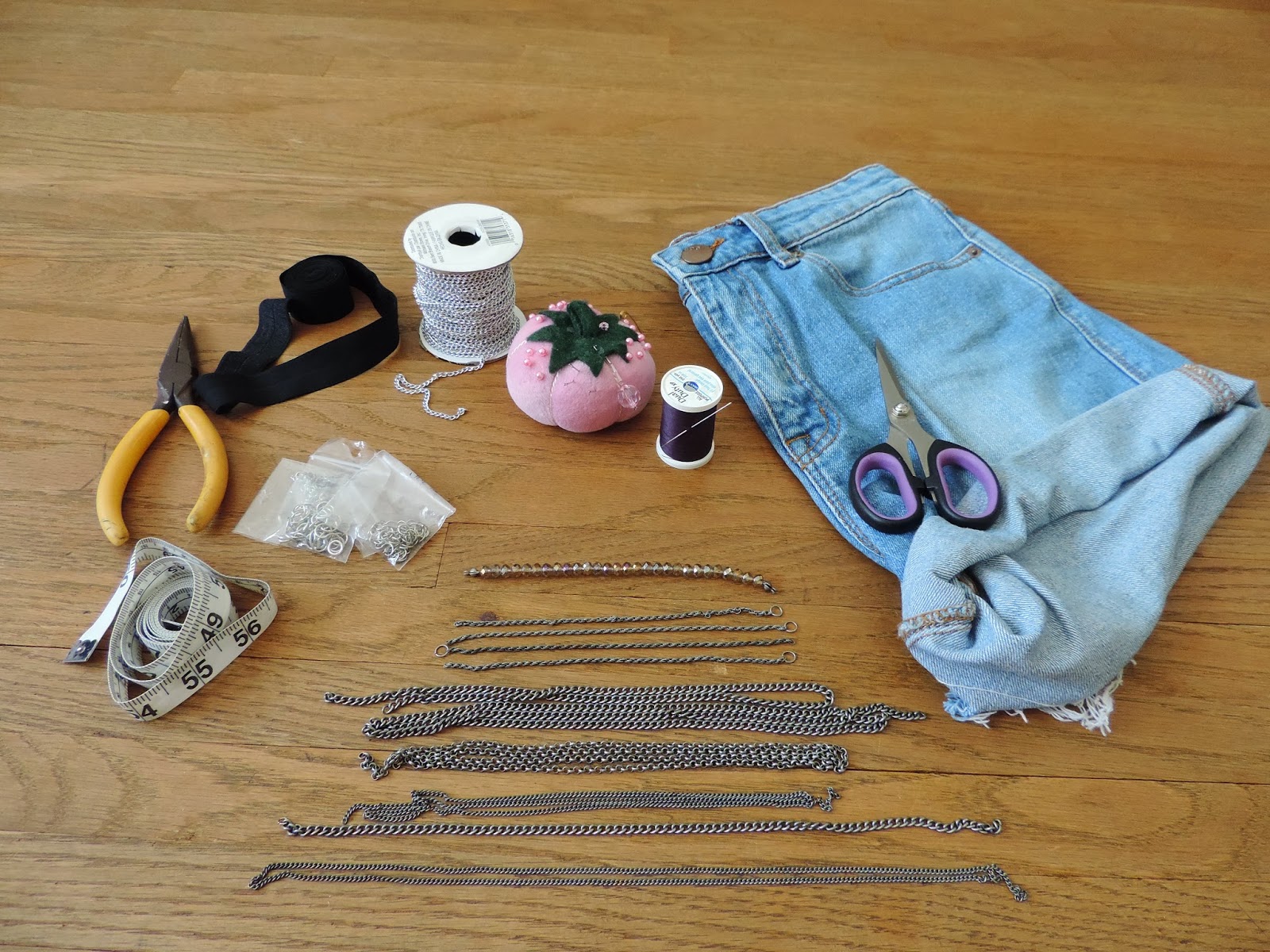 vintage rose DIY Leg Chain