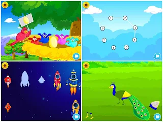 Some screenshots of games in KidloLand