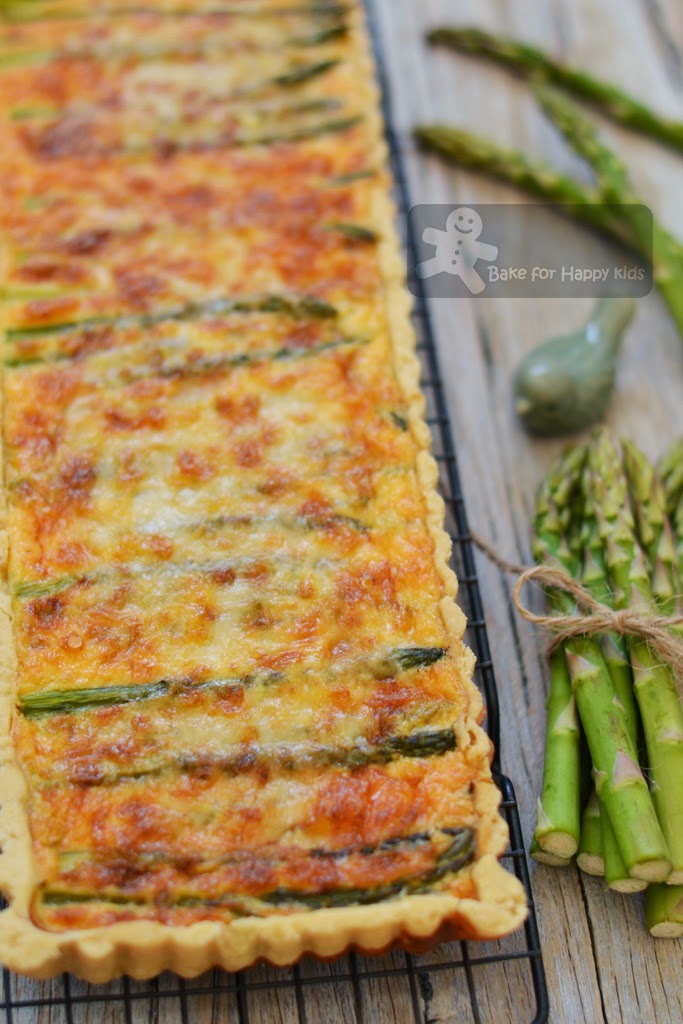 Bake for Happy Kids A Taste of Spring Asparagus and Spring Onion Tart