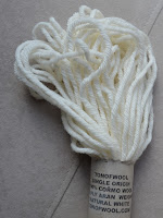 A sample skein of TonOfWool sent to me in 2015.