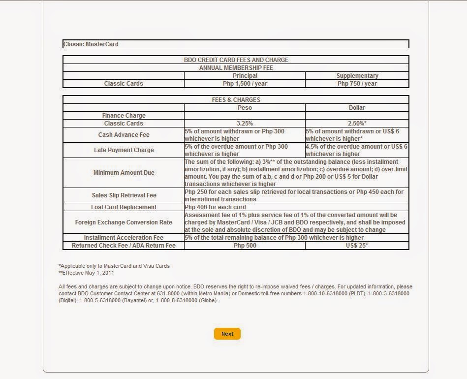 Simple J BDO Credit Card Online Application