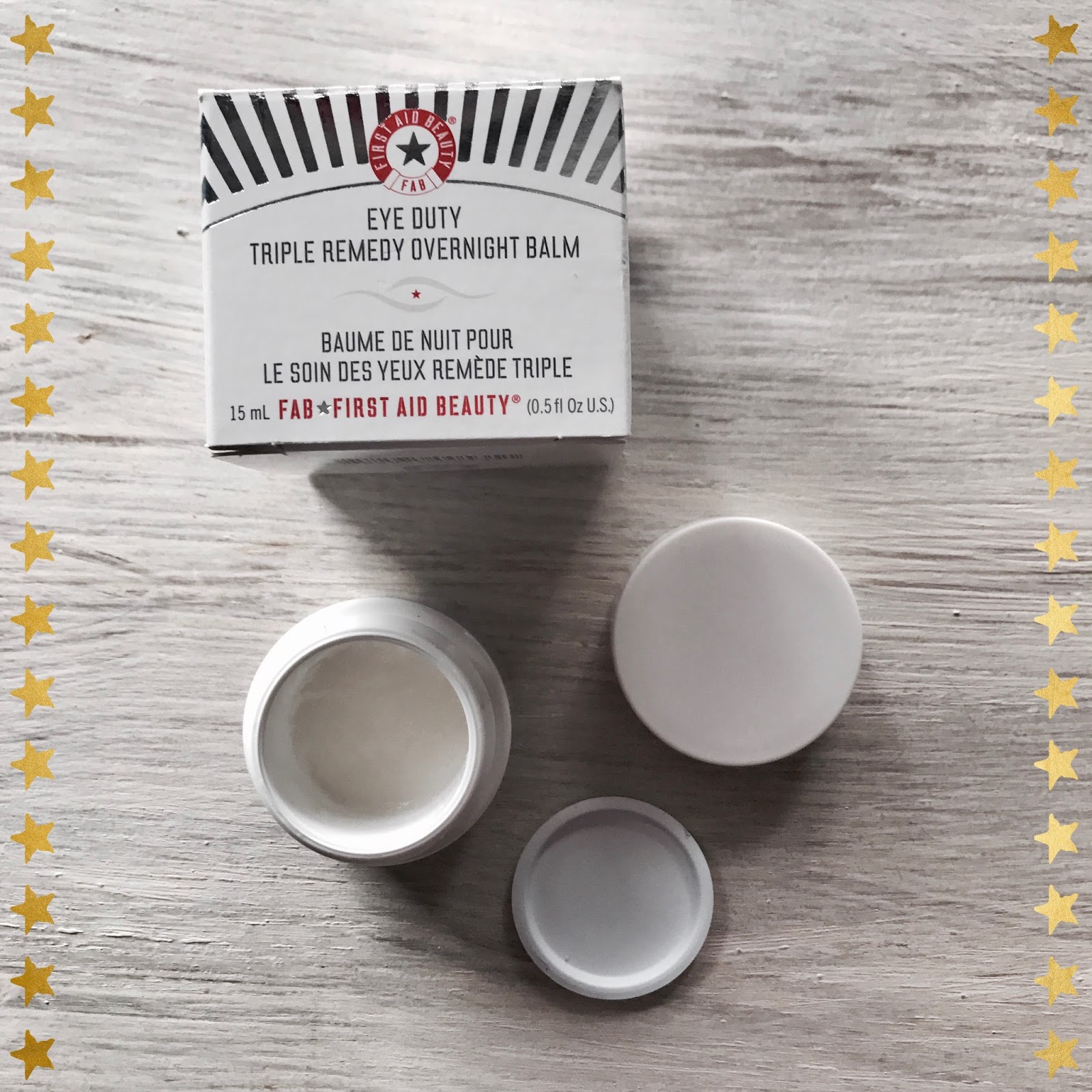 Bimba y sus cosas FIRST AID BEAUTY EYE DUTY TRIPLE REMEDY OVERNIGHT BALM