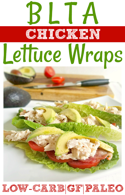 BLTA Chicken Lettuce Wraps