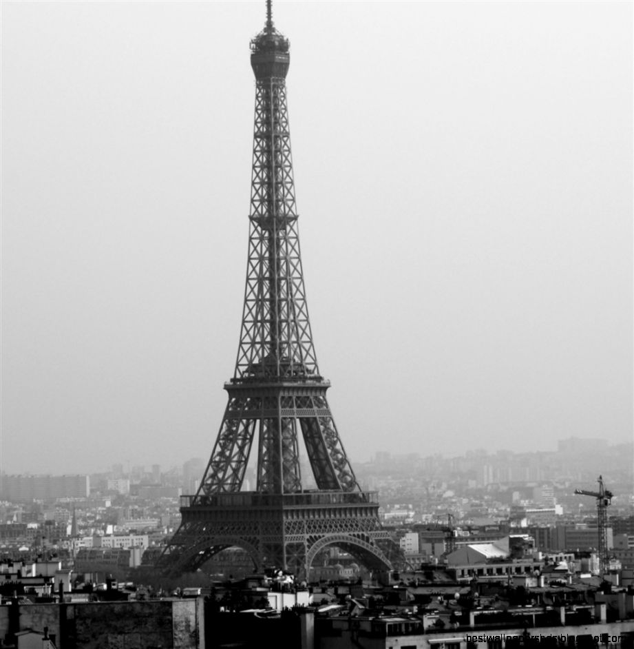 Tower Eiffel Black And White iPad Air Wallpaper Download  iPhone