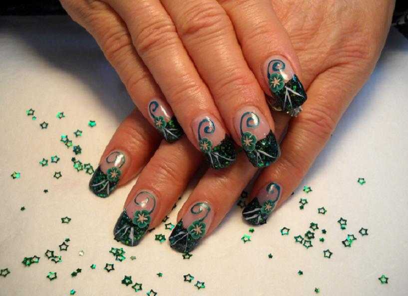St. Patrick's Day Nail Art with Pot of Gold - wide 1