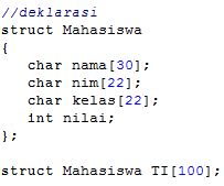 Array Struct pada C++ | RodeBlog - Coding Galau