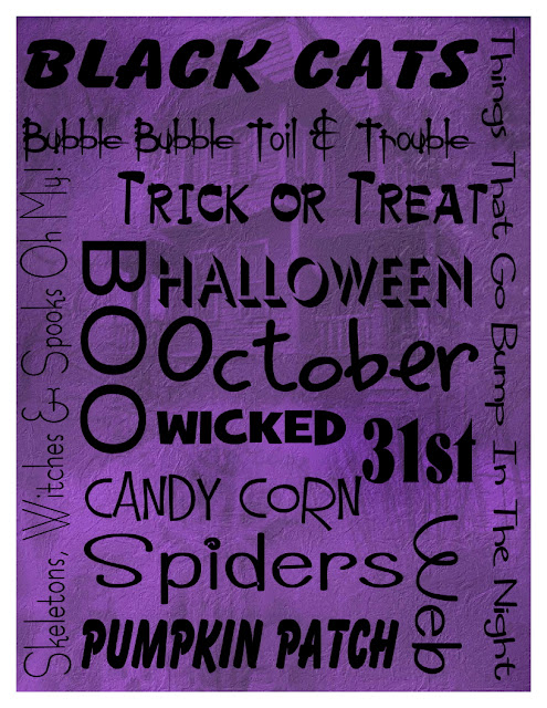 Free Halloween Subway Art Printables | I Gotta Try That...