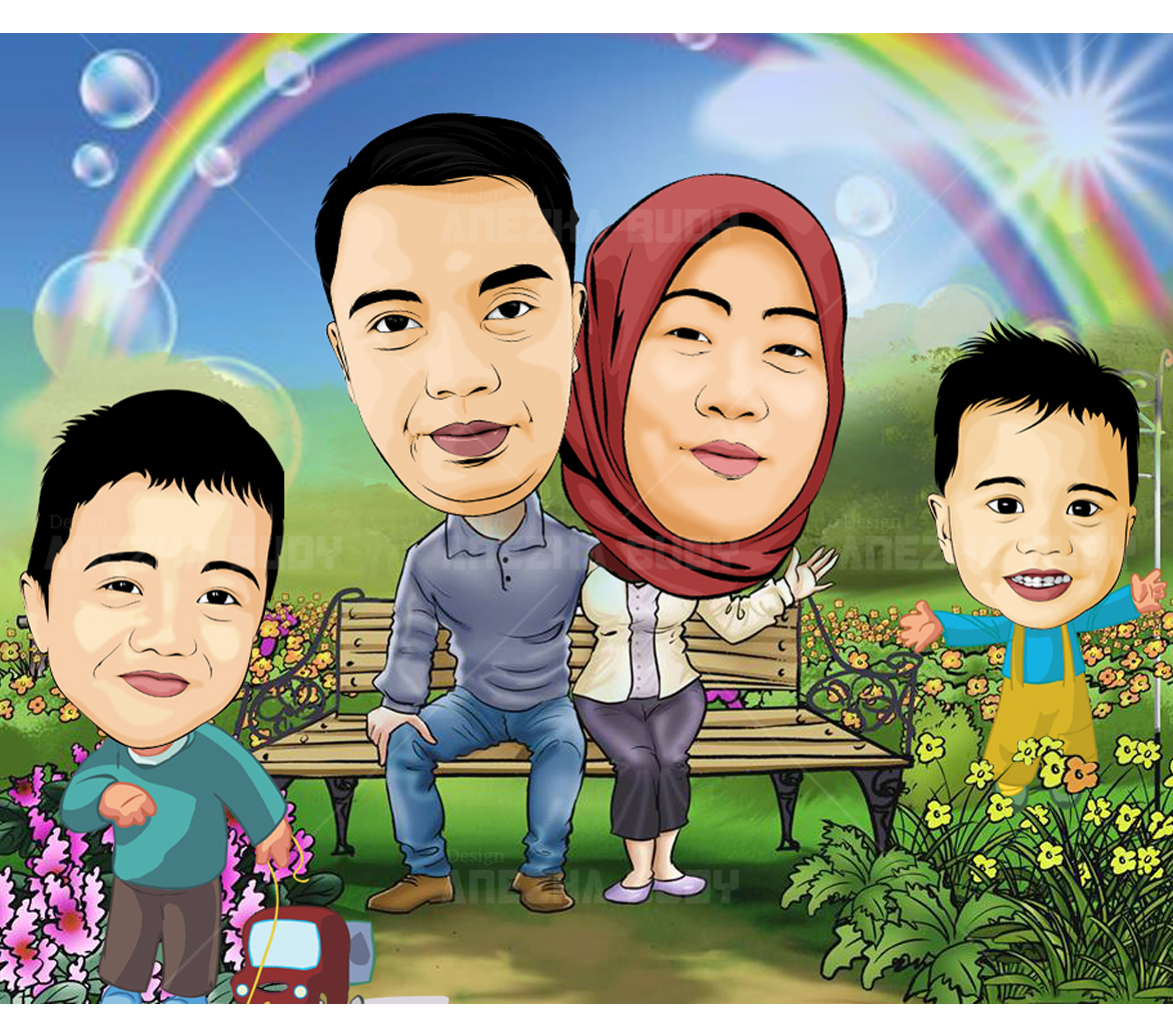 Jasa Desain Grafis | Anezha Budy: Jasa Pembuatan Karikatur Untuk Anniv