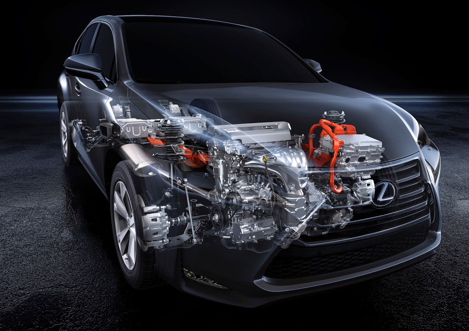 © Automotiveblogz 2015 Lexus NX 300h hybrid powertrain Photos