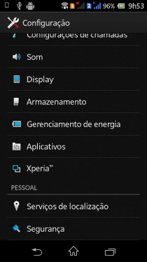 Sony Xperia M como desativar o bloqueio do SIM