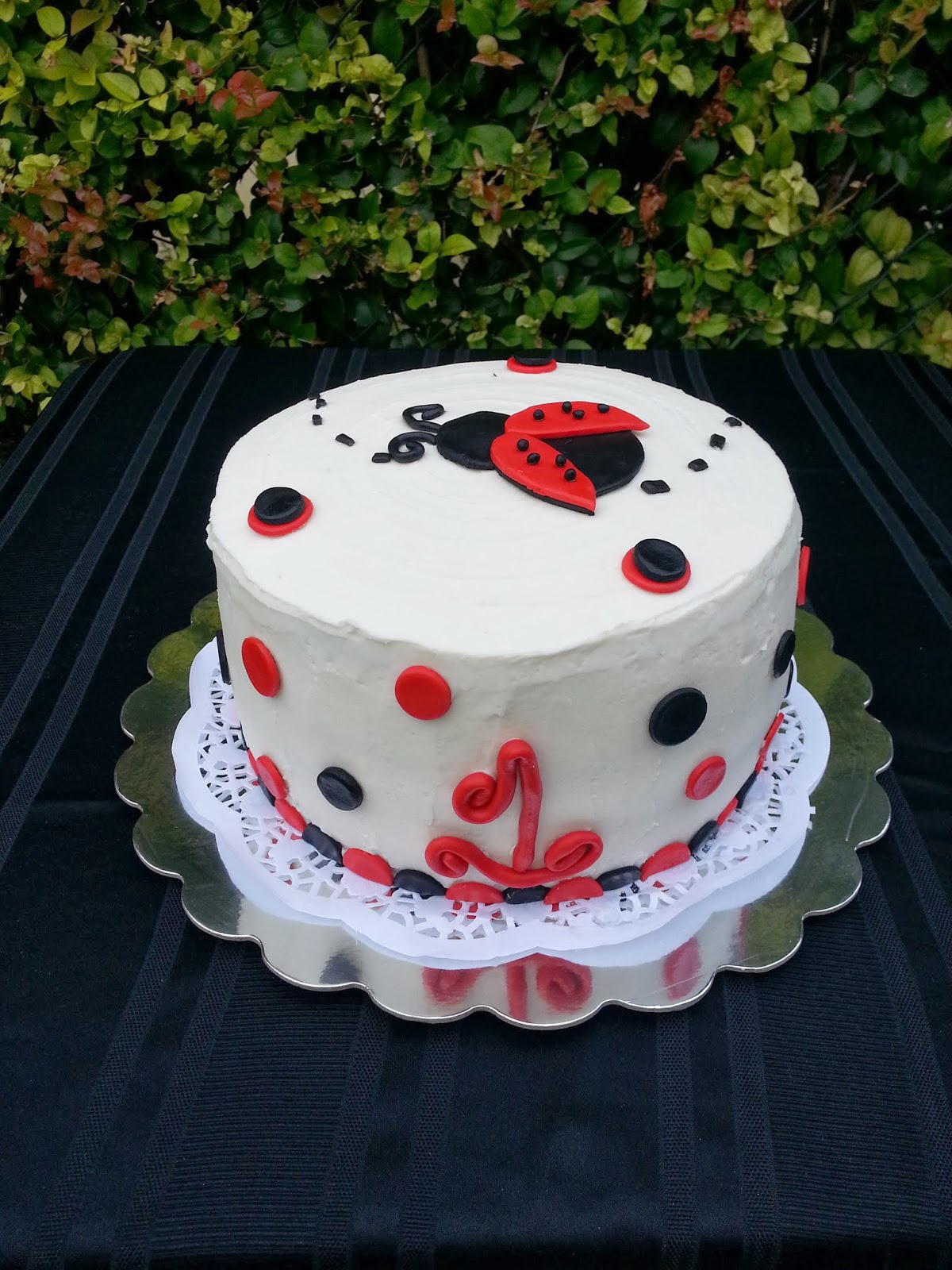 Nana's Theme Party "Ladybug Birthday Cake"