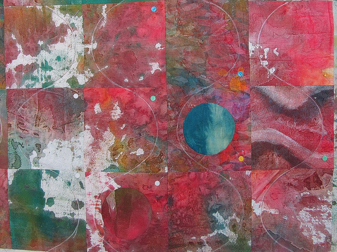 Quilts + Color: Circle Inset Quilt - Quilting Process