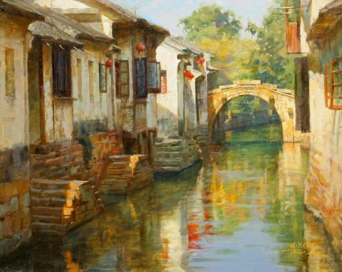 Китайский художник. Jie Wei Zhou
