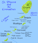 Map of St. Vincent and the Grenadines