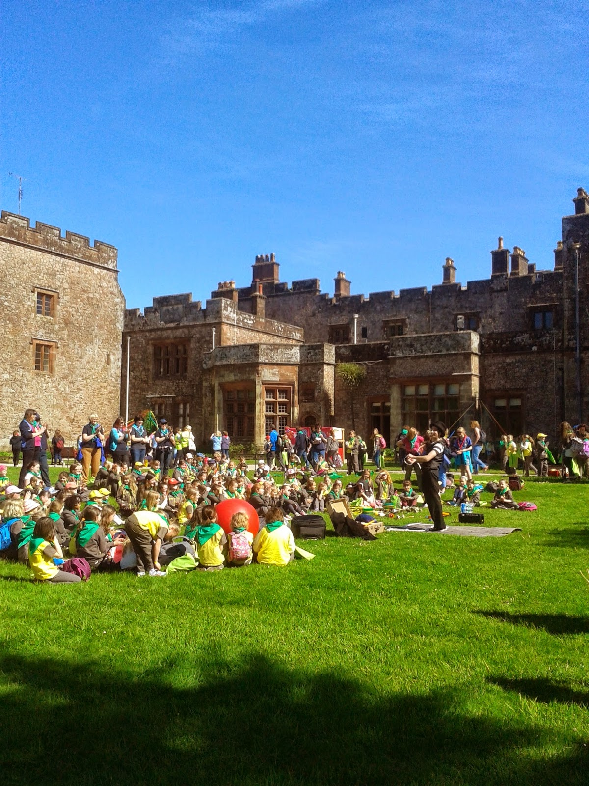 Brownie birthday celebrations which took place at Muncaster Castle 2014