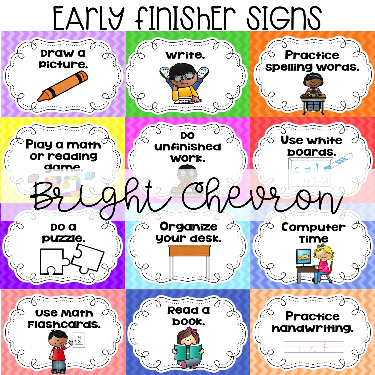 Sarah's First Grade Snippets: You gotta love those Early Finishers ;)