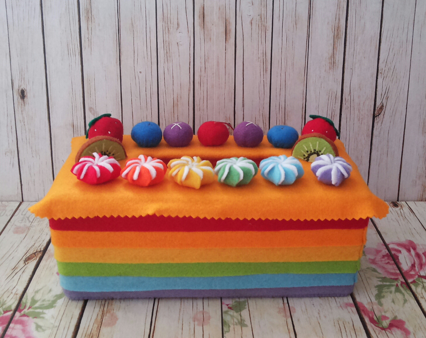 Kotak Tisu Flanel Souvenir Handmade