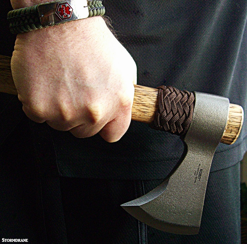 Tomahawk leather handle wrap question