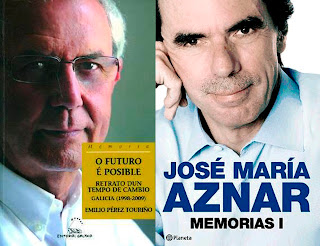 Emilio Pérez Touriño y José María Aznar publican memorias