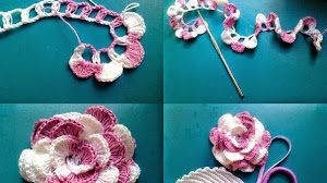 2 modelos de *Rosas* al crochet - Paso a paso