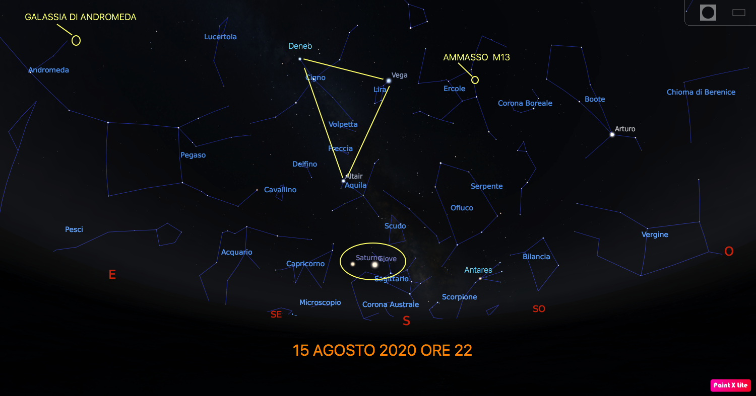 U.T.E. SACILE CIELO DEL MESE AGOSTO