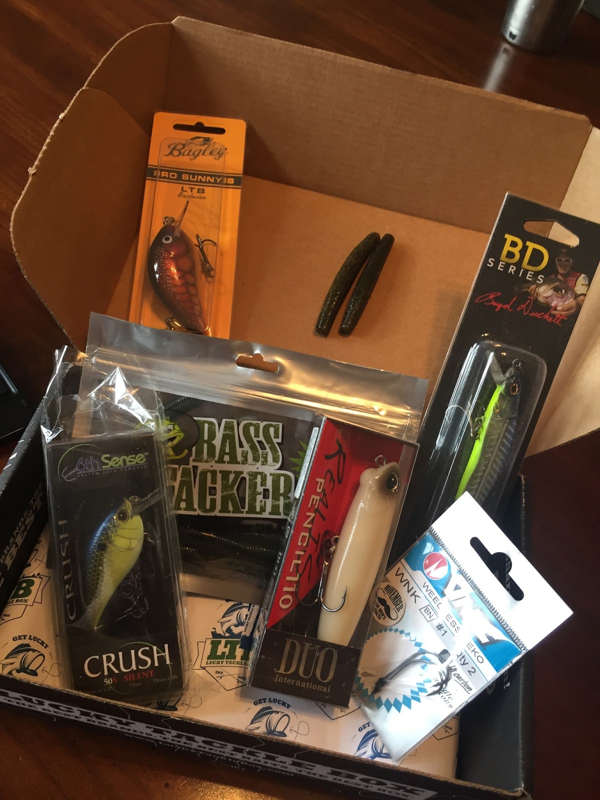 Maria's Space: Subscription Boxes For Fishing Fans - Lucky Tackle Box Video  Unboxing Review