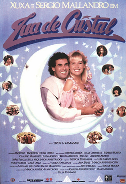 Cartaz do Filme Lua de Cristal - com Xuxa e Sérgio Mallandro. 1990.