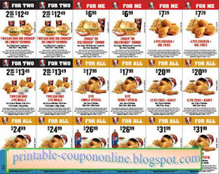Free Printable Kfc Coupons Free Printable Kfc Coupons