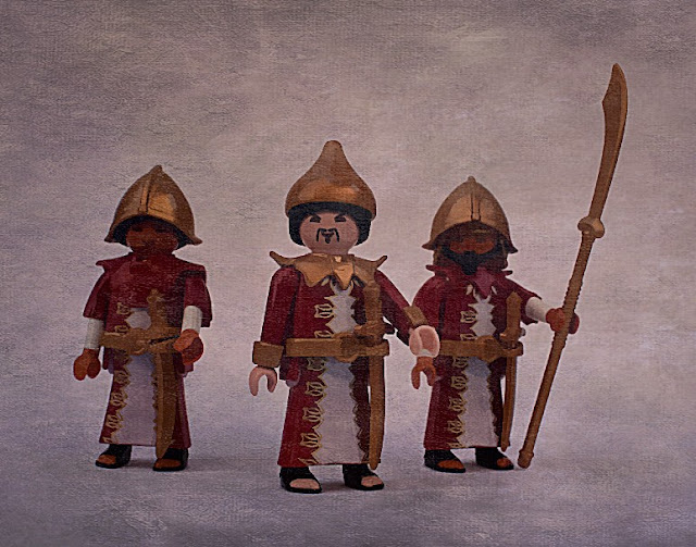 PLAYMOBIL CUSTOM CHINESE AND MONGOL WARRIORS MARCO POLO