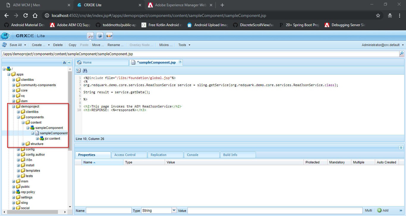 Developing first OSGi bundle - AEM Tutorials for Beginners