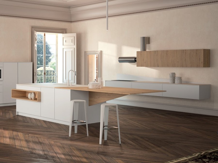 cocina-blanca-y-madera