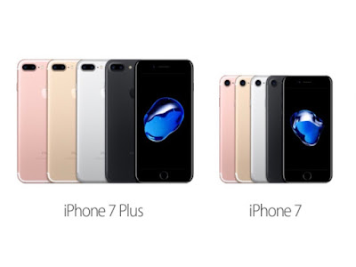 iPhone 7 & 7+ sizes and colors 