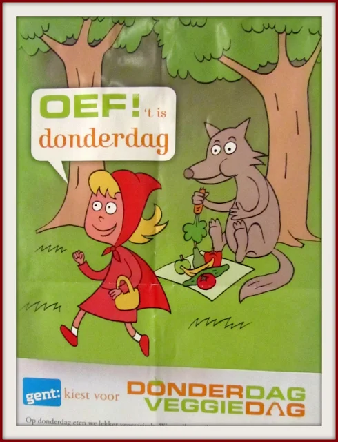 roodkapje donderdag veggiedag