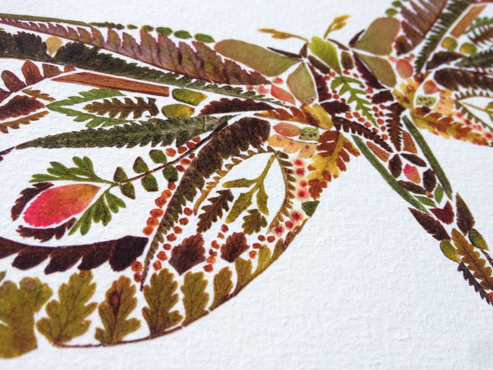 Simply Creative: Pressed Fern Leaf Illustrations by Helen Ahpornsiri