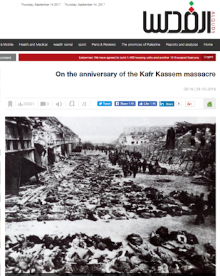 Palestinians show Holocaust-era images as photos of "Israeli massacres"  Kafr2