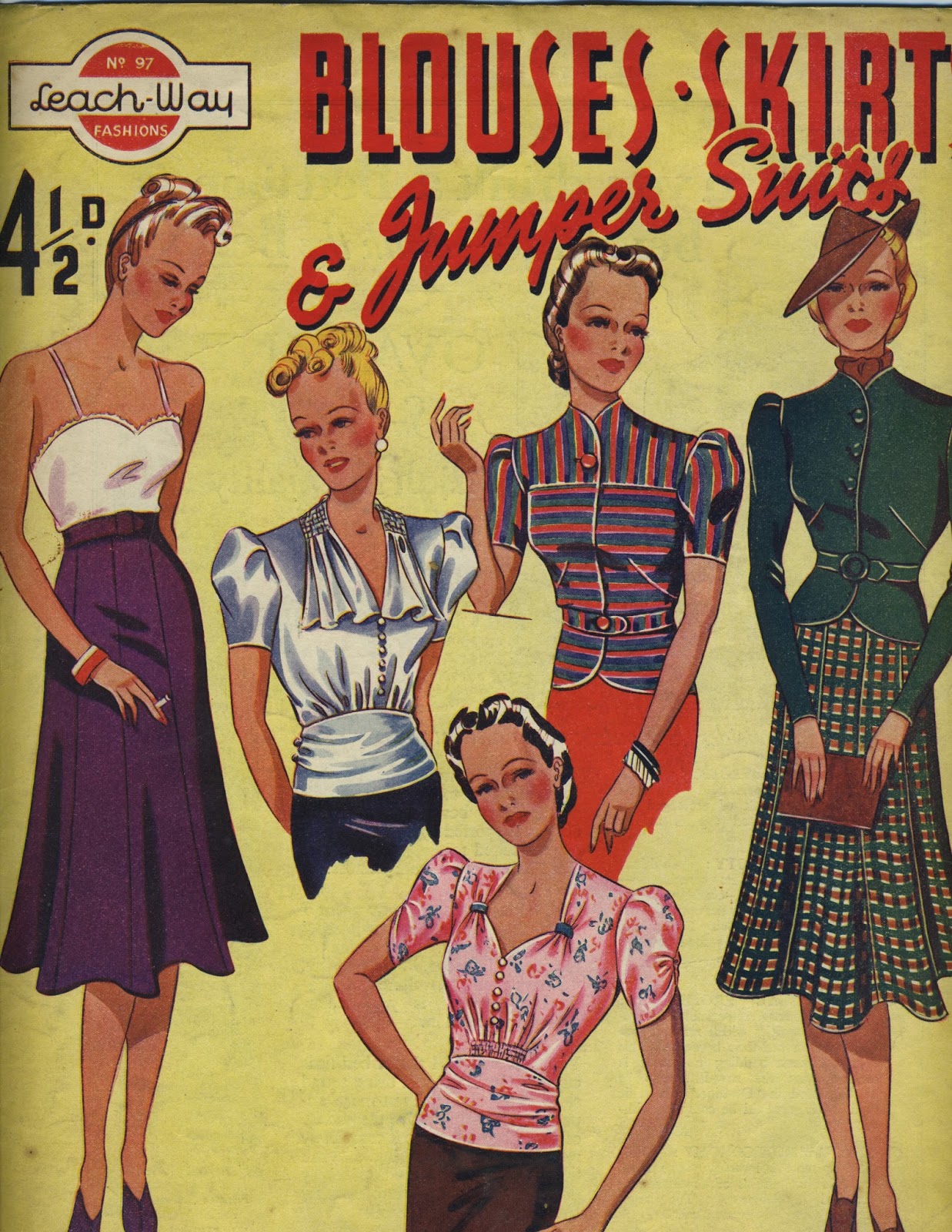 Dividing Vintage Moments 1930's Sewing Catalog Leach Way