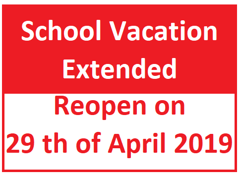 School Vacation Extended