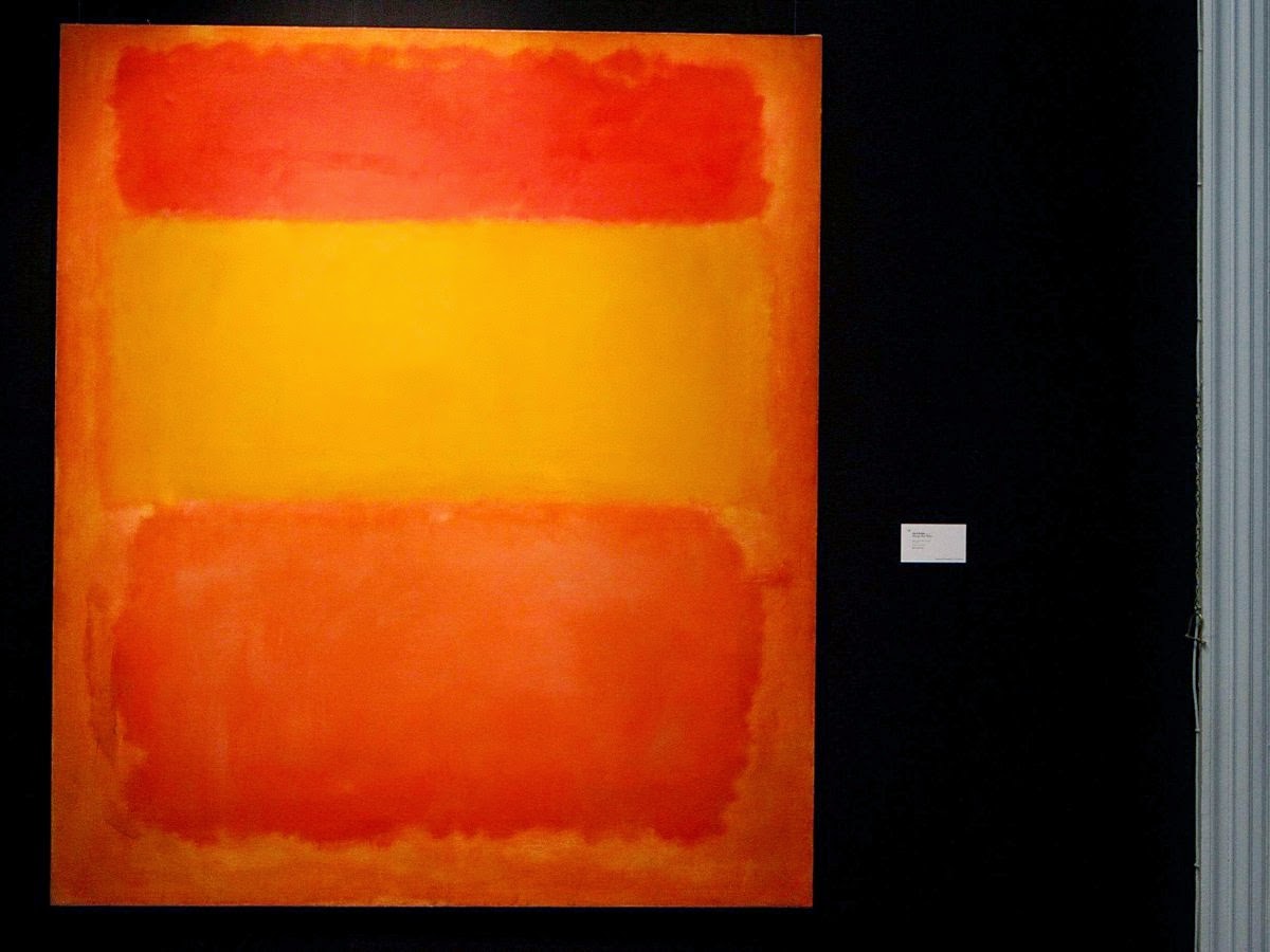 Картина оранжевое красное желтое марк ротко
