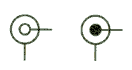 Connector Symbol - Female and Male Coaxial