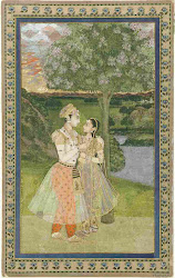 miniature paintings indian mughal painting india udaipur tree lovers persian musk miniatures period border drawing traditional perfume natural everything series