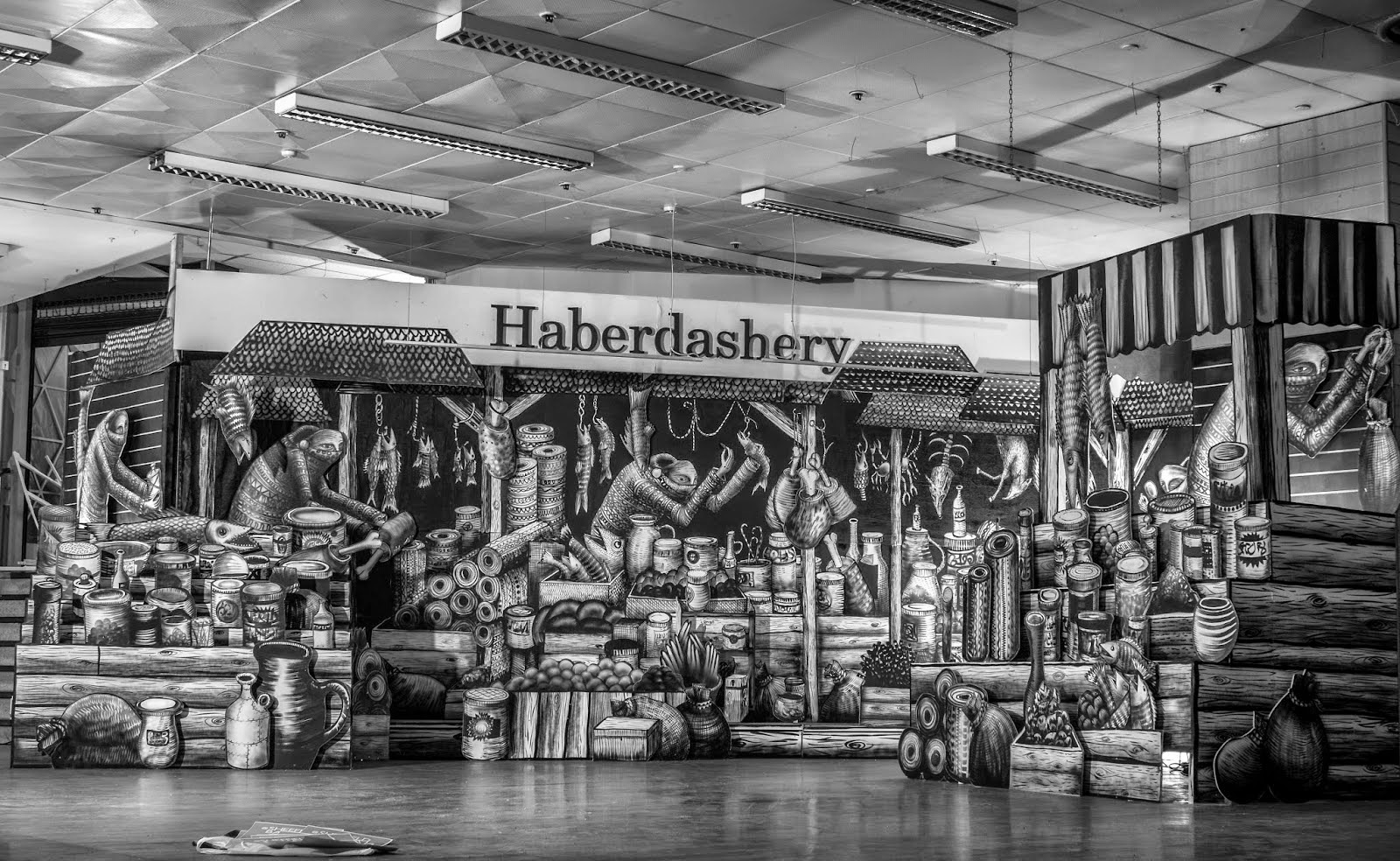 After his piece for the Royal Opera House in London, Phlegm seems to be focusing on creating new installations.