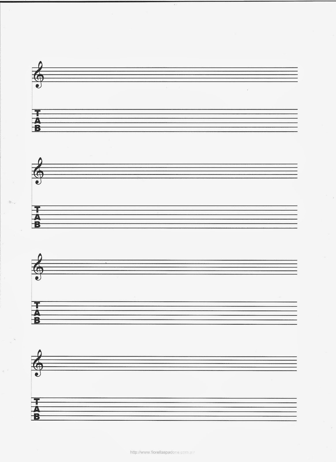 Cursos piano gratis Tablatura y pentagrama. Hojas para descargar