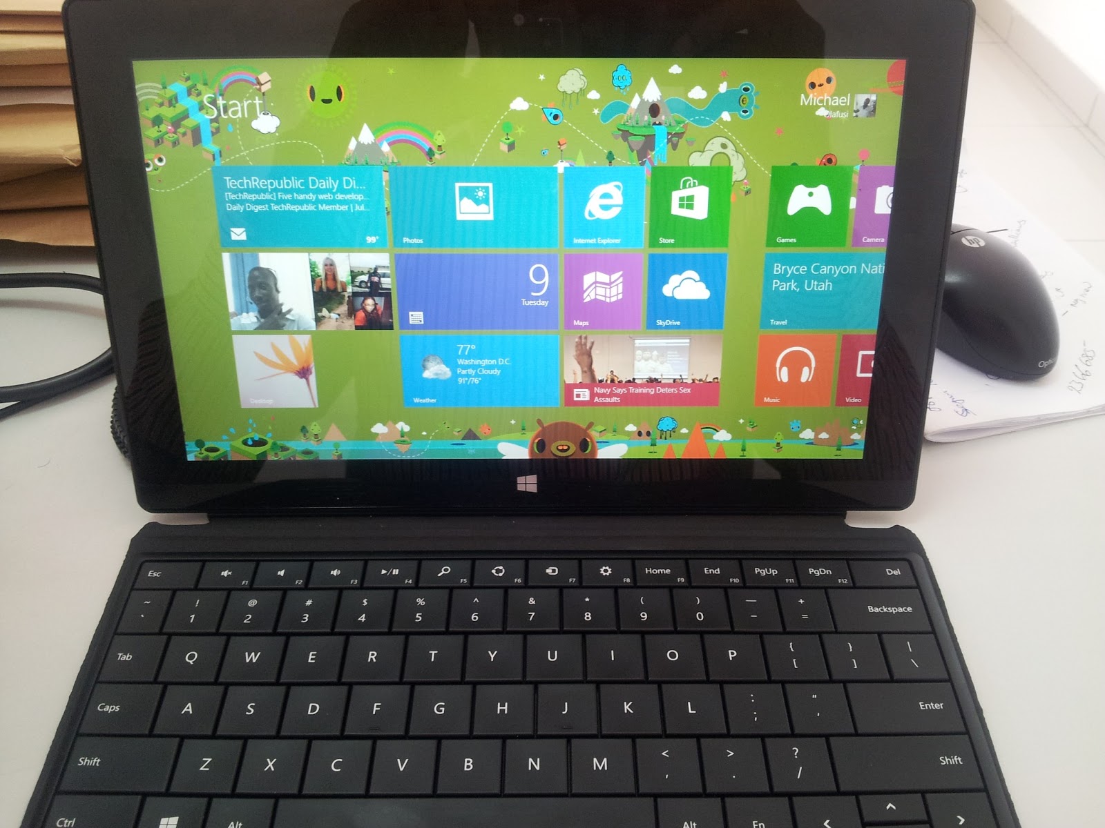Updated my Surface RT to Windows 8.1 RT Productivity Tips, MS Excel