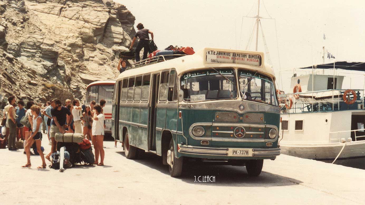 Busworld Photography: Mercedes-Benz Bus on Santorini