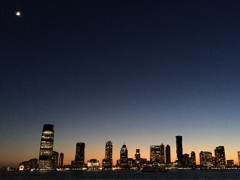 Steve Bryant's Picture of the Day Moon O'er New Jersey.