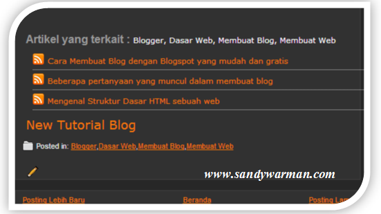 Cara mudah menambahkan Related Post / Artikel Terkait bergaya teks ... Cara mudah menambahkan Related Post / Artikel Terkait bergaya teks ...