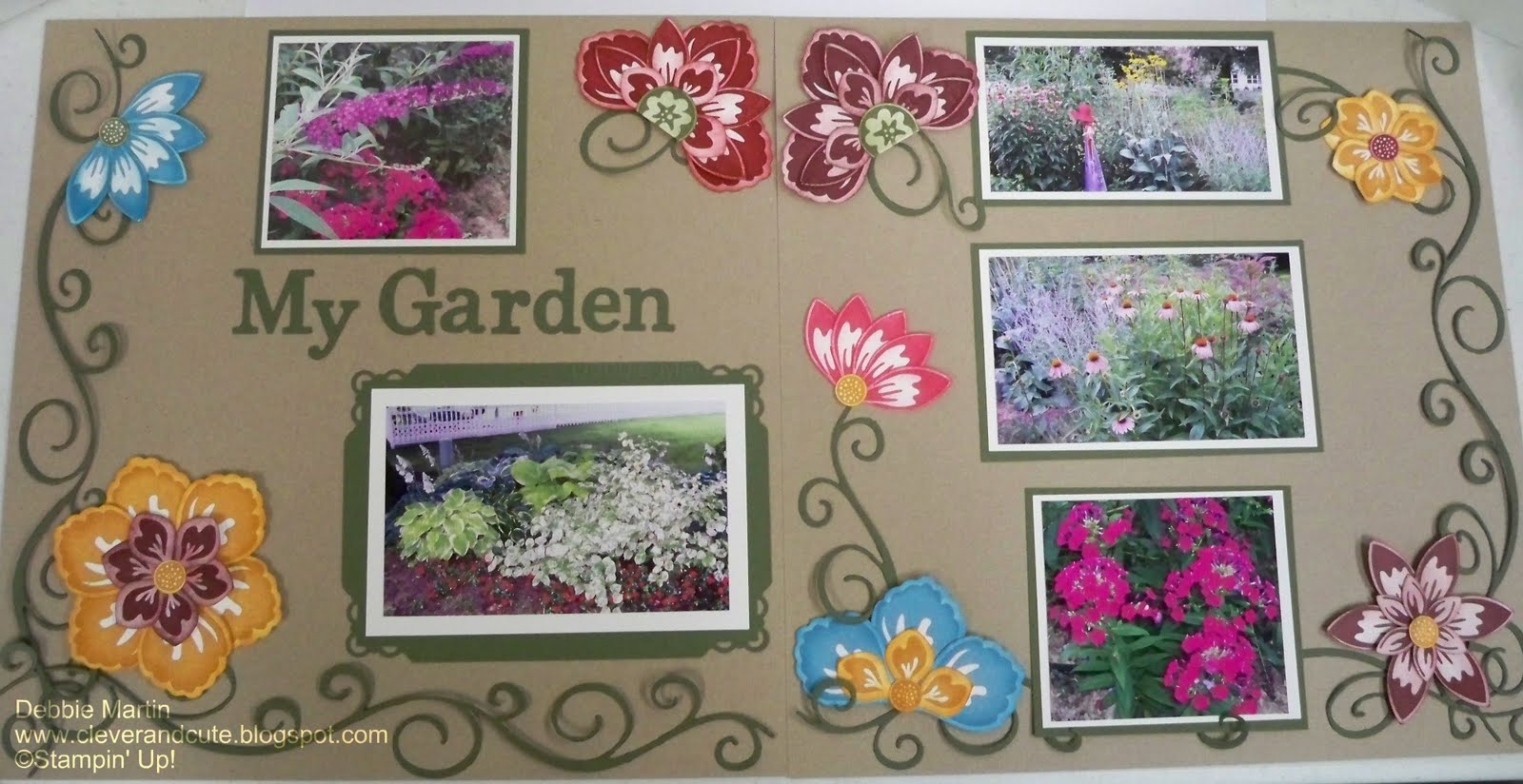 Clever and Cute Build a Blossom Scrapbook Pages